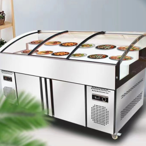 阶梯冰台展示柜冷藏冷冻商用熟食凉菜水果捞保鲜柜海鲜烧 烤点菜柜